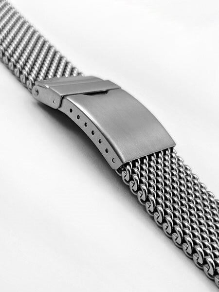 Vollmer Brushed Finish Stainless Steel Mesh Bracelet #17002H4 (22mm)