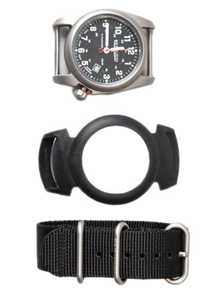 Bertucci A-2T Black Dial Titanium Watch with a Pro-Guard Case Cover #12059