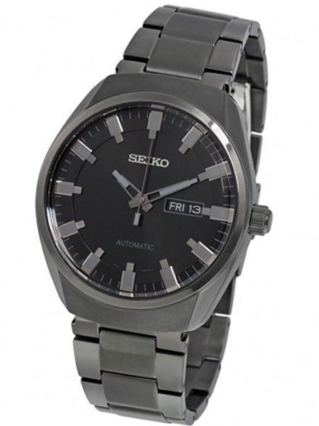 Seiko Recraft Series Automatic Watch with Black PVD 43.5mm Case and Bracelet #SNKN43