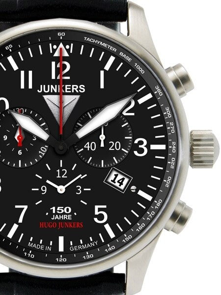Junkers 150 Years Hugo Junkers Chronograph Alarm Watch #6684-2
