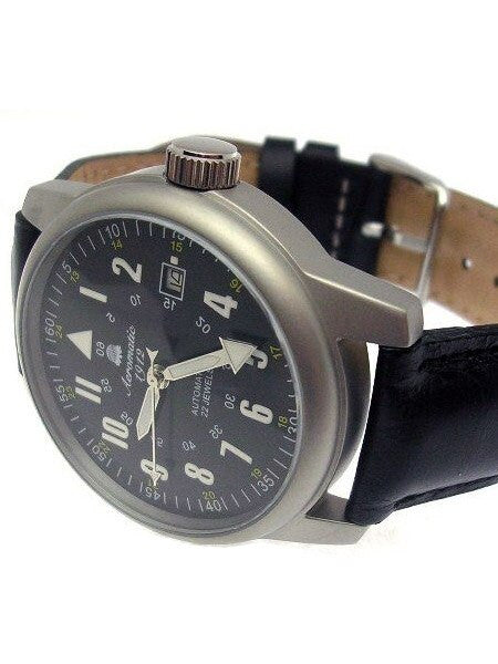 Aeromatic 1912 Automatic Aviator Watch with Black Strap #A1027 Black