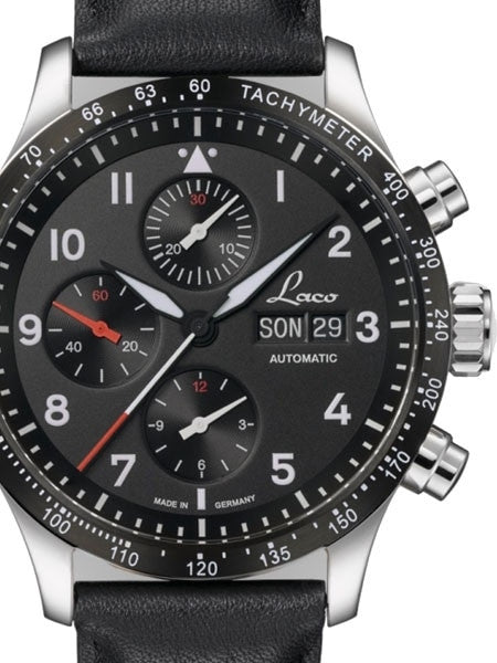 Laco Hockenheim Swiss Valjoux 7750 Automatic Chronograph with Sapphire Crystal #862089