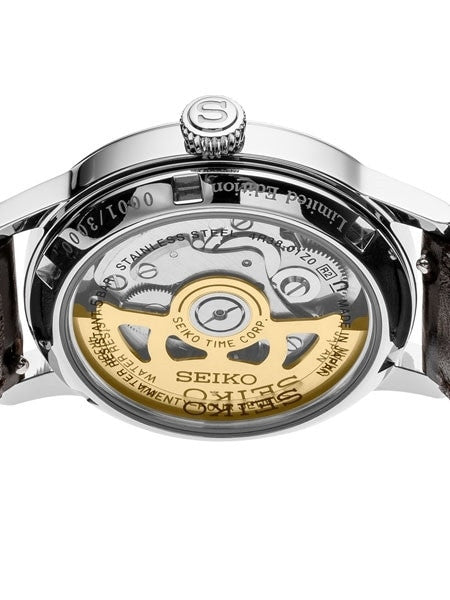Ladies Seiko Presage Limited Edition "Star Bar" Automatic Dress Watch with Open Heart #SSA781