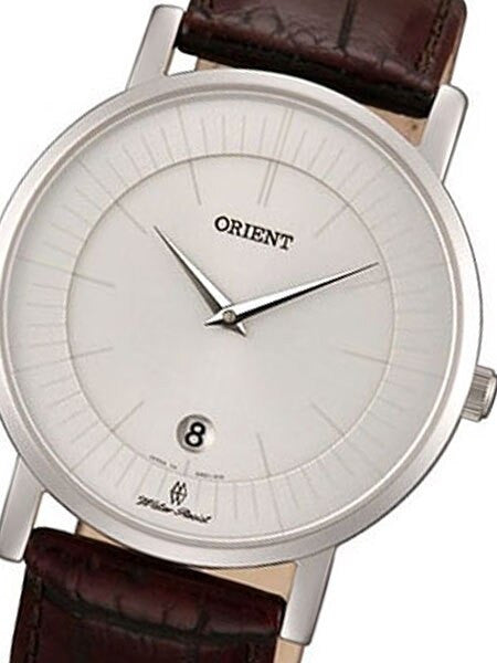 Orient Class Quartz Dress Watch with Sapphire Crystal and Silver-White Dial  #GW0100AW