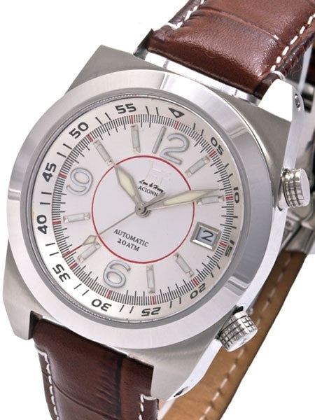 Lew and Huey 200 Meter Dual Crown Automatic Dive Watch with Strap and Bracelet #Acionna-SR