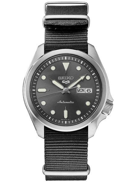 Seiko 5 Sports 24-Jewel Automatic Watch with Grey Dial and Band #SRPE61