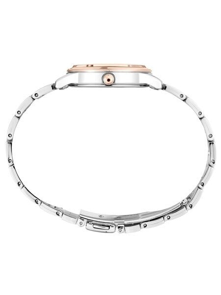Seiko Ladies Two-Tone Quartz Watch with OmbrÃ© Brown Dial and Stainless Steel Bracelet #SXDH02