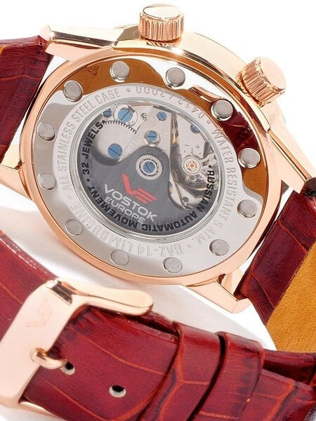 Vostok-Europe Men's Gaz-Limo Automatic, Dual Time Watch #5609060