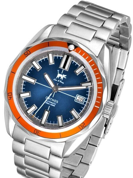 Lew and Huey Orthos Automatic Dive Watch with 42mm SS Case #Orthos-BO