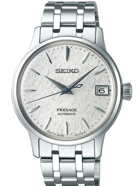 Seiko Presage Limited Edition Automatic Dress Watch with with Textured White Dial #SRP843