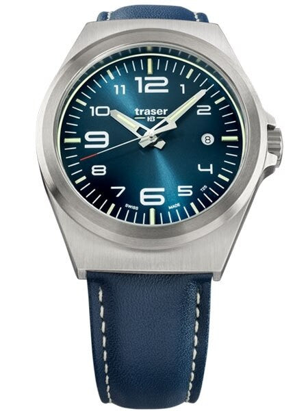 Traser P59 Essential S Blue Dial Watch w/Trigalight + SuperLuminova #108208