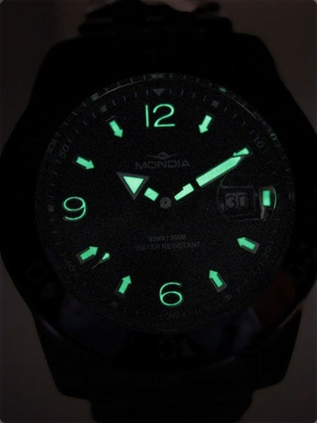 Mondia Wave Swiss Quartz 300 Meter Dive Watch with a Ceramic Bezel #1-690-3