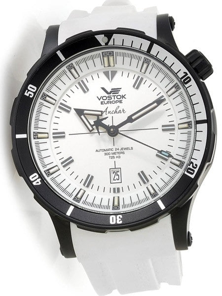 Vostok-Europe Anchar Mens Automatic Dive Watch with Tritium Tube Illumination #5104245