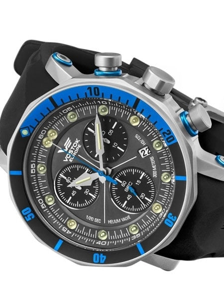 Vostok-Europe Lunokhod-2 Grand Quartz Chronograph Diver with Tritium Tubes #6205213