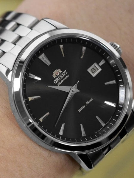 Orient Symphony Automatic Dress Watch with Black Dial, Stainless Steel  Case #ER27009B