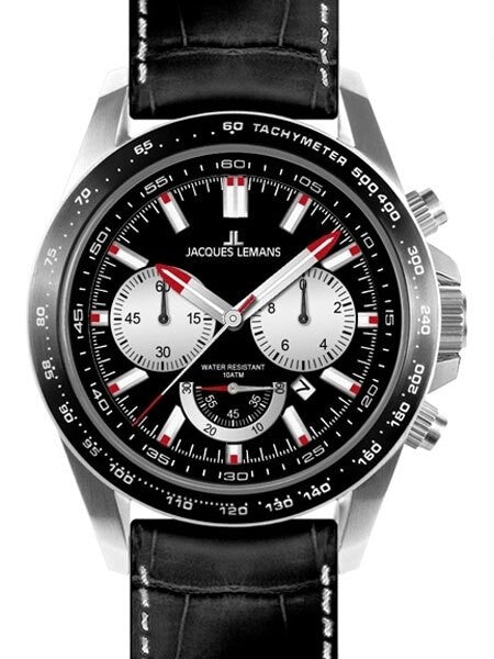 Jacques Lemans Liverpool 48MM Chronograph with Additional Nylon Strap #1-1756A
