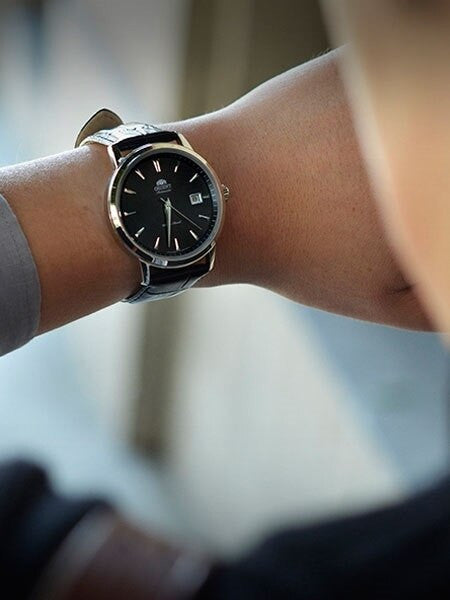 Orient Symphony II Automatic Dress Watch with Black Dial, Sapphire Crystal #ER2700GB