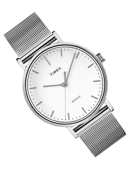 Timex 37mm Fairfield Quartz Dress Watch with White Dial and INDIGLO Night-Light #TW2R26600ZA