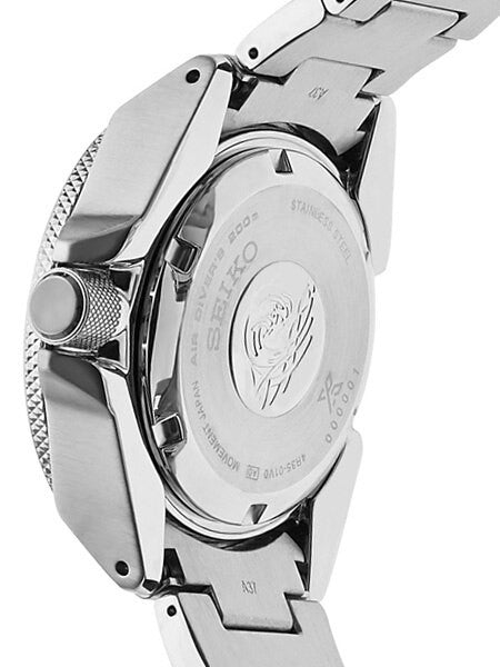 Seiko Samurai Prospex Automatic Dive Watch with Orange Dial and Stainless Steel Bracelet #SRPC07
