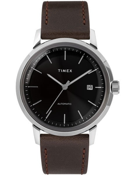 Timex 40mm Marlin 21-Jewel Automatic Watch with Black Dial #TW2T23000ZV