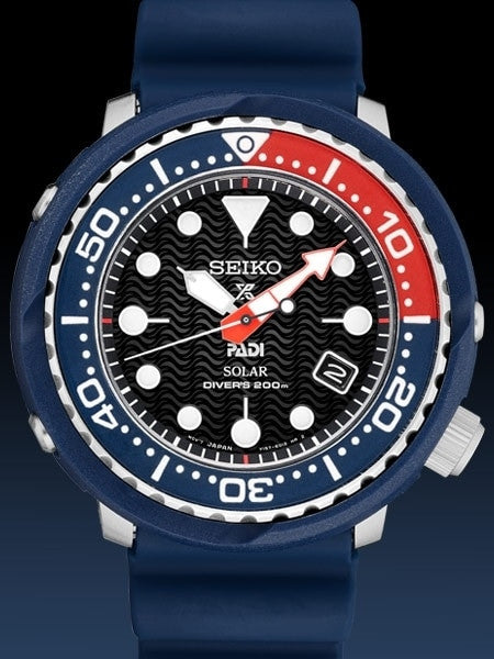 Seiko Prospex Special Edition PADI Dive Watch with Solar Movement #SNE499
