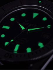 Squale 300 Meter Swiss Made Automatic Dive Watch with Blue Dial  #SUB-39RD Lume