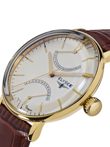 Elysee 42mm Sithon Quartz Dress Watch with GMT and Date Sub-Dials #13271