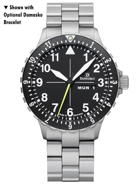 Damasko Swiss ETA Automatic with a Rotating 12-Hour Bezel and Stainless Steel Case #DA46