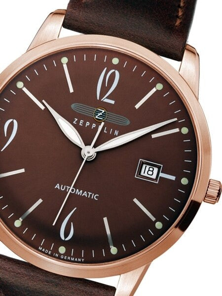 Graf Zeppelin Flatline Swiss Automatic Dress Watch #7352-5