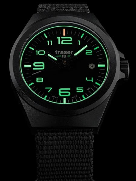 Traser P59 Essential S Black Dial Watch w/Trigalight + SuperLuminova #108212