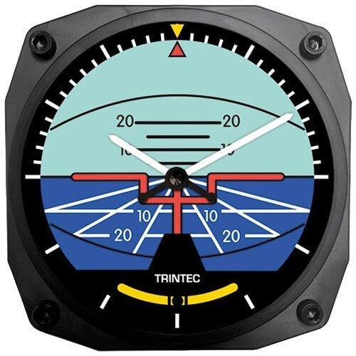 Trintec 6.5 Inch Aviation Instrument Shaped Quartz Wall Clock #9063