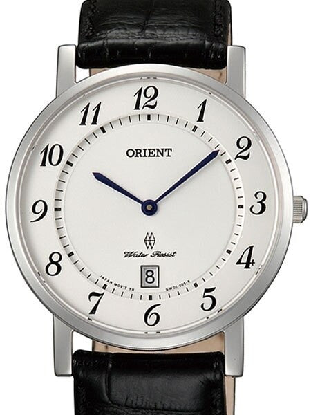 Orient Class Quartz Dress Watch with Sapphire Crystal and Elegant White Dial  #GW0100JW