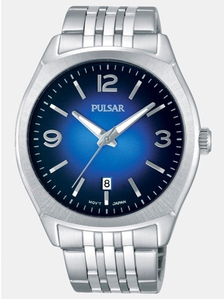 Pulsar Quartz Watch with 42mm Case and Captivating Blue Dial #PS9487