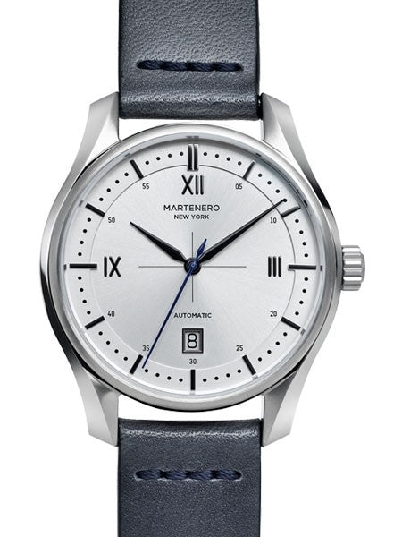 Martenero Marquis Automatic Dress Watch with Silver Dial, Sapphire Crystal #MQS002