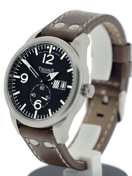 Techne 41mm Harrier Aviator Quartz Watch with Anti-Reflective Sapphire Crystal  #375.042