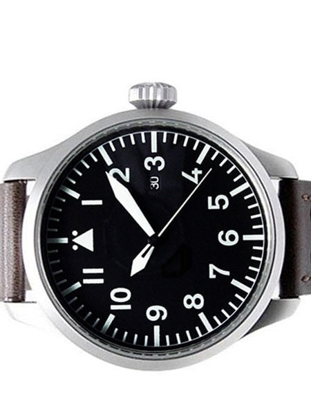 Aristo 3H109 47mm Swiss Automatic Pilot's Watch with XL Flieger Crown
