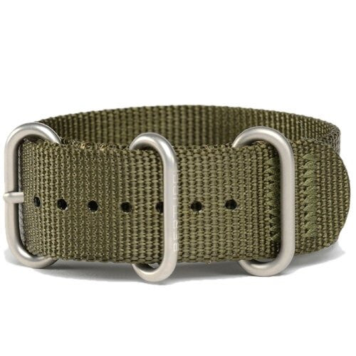 Bertucci Defender Olive DX3 Nylon Strap with Stainless Steel Buckle and Keeprs #123