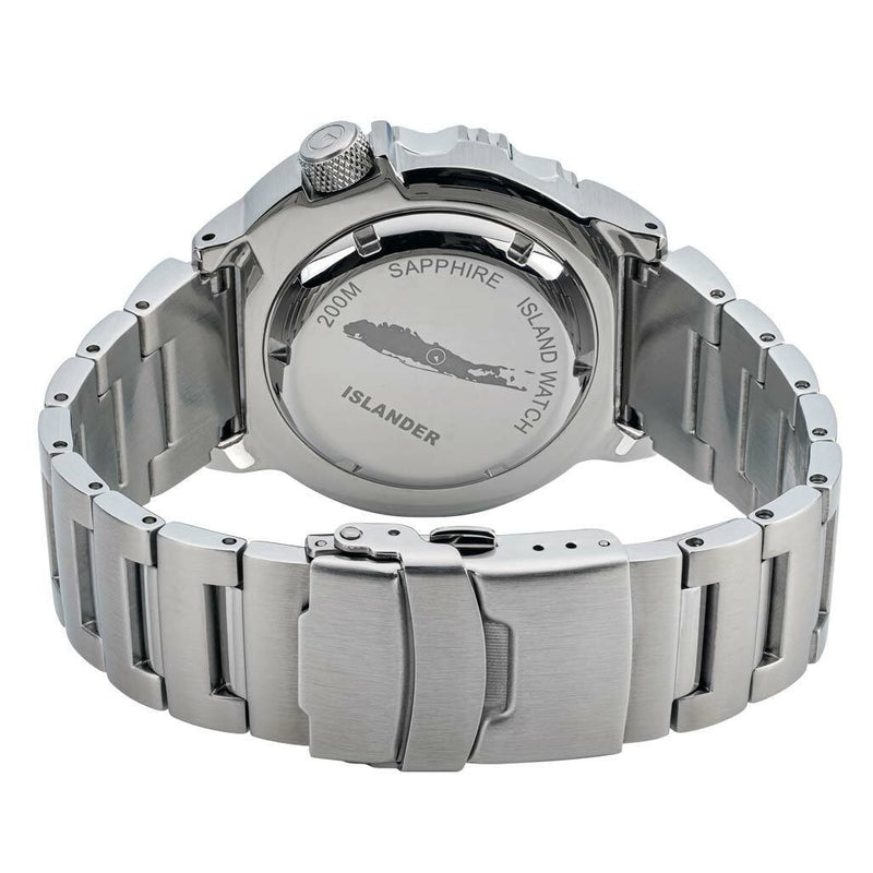 Islander Red Dial Automatic Dive Watch with AR Double Dome Sapphire Crystal, and 120-click Bezel #ISL-59