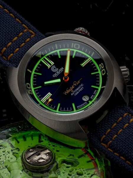 Ocean Crawler Great Lakes 300-Meter Dive Watch with Swiss Movement and Blue Dial #CD-1230
