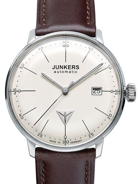Junkers Bauhaus Swiss Automatic Watch with Domed Hesalite Crystal #6050-5