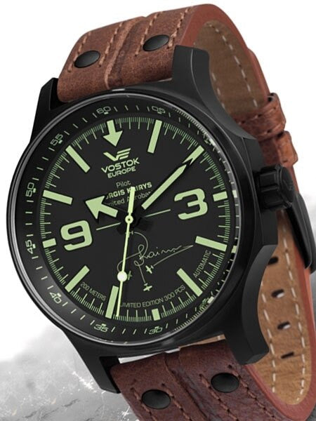 Vostok-Europe Jurgis Kairys SPECIAL EDITION Automatic Pilot Watch with SuperLuminova #5954334