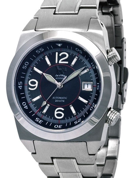 Lew and Huey 200 Meter Dual Crown Automatic Dive Watch with Strap and Bracelet #Acionna-BR