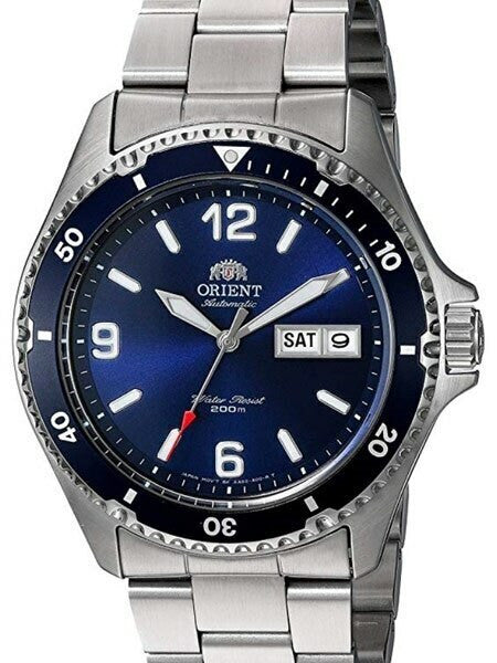 Scratch and Dent - Orient Blue Automatic Dive Watch with Bracelet #AA02002D