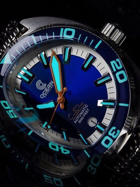 Ocean Crawler Core Diver Swiss Automatic Watch with AR Sapphire Crystal #CD-121