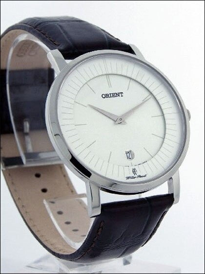 SCRATCH AND DENT - Orient Class Quartz Dress Watch with Sapphire Crystal and Silver-White Dial  #GW0100AW-SND