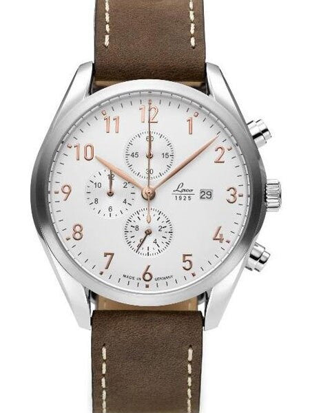 Laco Montreal Type C Dial Chronograph Watch with 12-hour Totalizer #861920