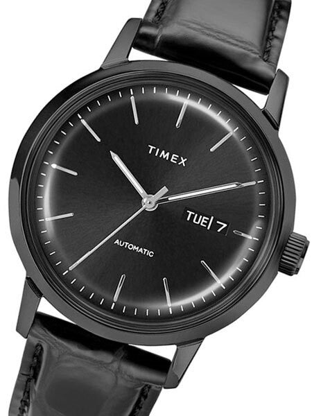 Timex 40mm Marlin 21-Jewel Automatic Watch with Black Case and Dial #TW2U11700ZV