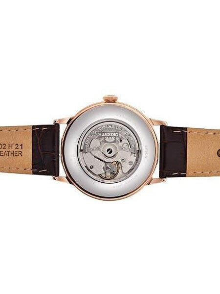 Orient Bambino 5th-Gen Automatic Dress Watch with White Dial, Arabic Numerals #RA-AC0001S10A