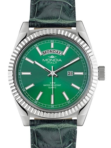 Mondia Madison Quartz Dress Watch with Green Dial #MI756SS-04GR-CP