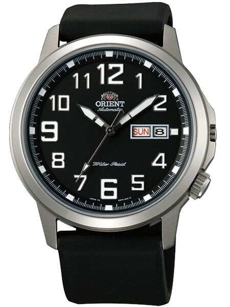 Orient 42mm Stingray Day and Date Automatic Watch with Black Dial #EM7K00CB